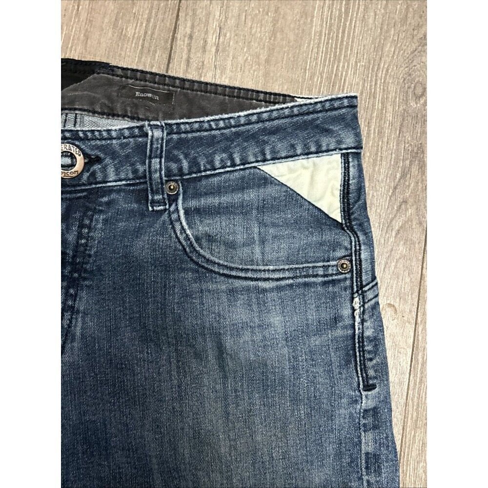 VTG Volcom Jeans Men 32X32* Blue Denim Enowen Classic Straight Leg Retro Skate - Picture 4 of 12